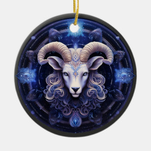 Zodiac Ram Gepersonaliseerde Astrologie Ornament