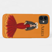 Zodiac Ram Goddess Custom Sinaasappel Case-Mate iPhone Case (Achterkant (horizontaal))