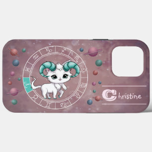 Zodiac Ram Schattigee Cat Wheel Planet Astrologie Case-Mate iPhone Case
