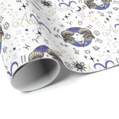 Zodiac Ram Wrapping Paper Cadeaupapier (Rol Hoek)