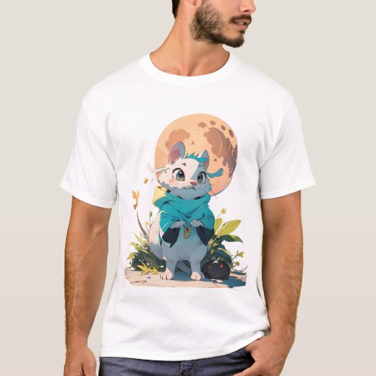 Zodiac Rat Cartoon T-shirt (Voorkant)