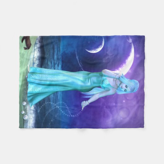 Zodiac-reeks: Cancer Fleece Blanket (Voorkant (Horizontaal))