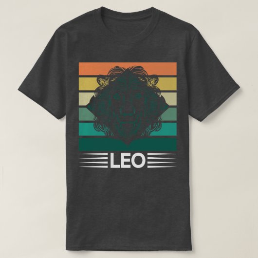 Zodiac Retro Leo 1 T-shirt (Design voorkant)