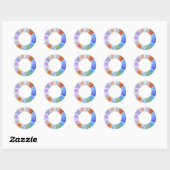 Zodiac Ring Ronde Sticker (Vel)