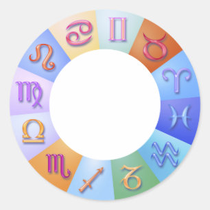 Zodiac Ring Ronde Sticker