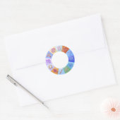 Zodiac Ring Ronde Sticker (Envelop)