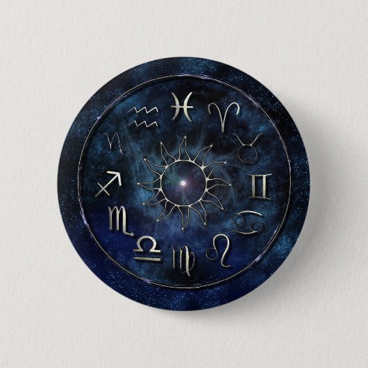 Zodiac Ronde Button 5,7 Cm (Voorkant)