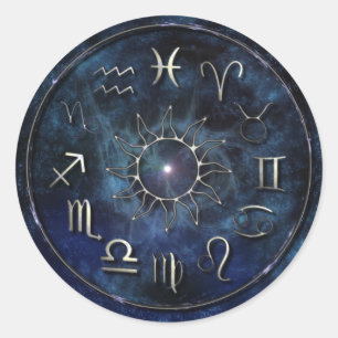 Zodiac Ronde Sticker