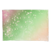 Zodiac: Roze & Groene Ruimte Ontwerp Kussensloop (Voorkant-Links)
