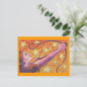 Zodiac Sagittarius-briefkaart Briefkaart (Staand voorkant)
