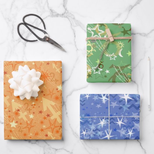 Zodiac Sagittarius Capricorn CancerTrio Inpakpapier Vel (Voorkant)