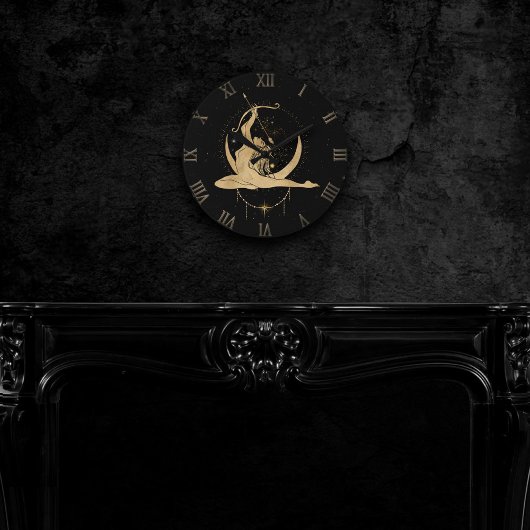 Zodiac Sagittarius | Cosmic Gold Black Astrology L Ronde Klok