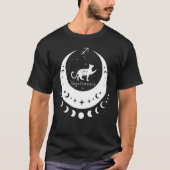 Zodiac Sagittarius Horoscope Astrology Cat Crescen T-shirt (Voorkant)