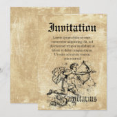 Zodiac Sagittarius Kaart (Voorkant / Achterkant)