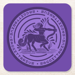 Zodiac Sagittarius Kartonnen Onderzetters
