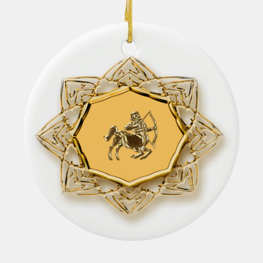 Zodiac Sagittarius - Pas het aan! Keramisch Ornament (Achterkant)