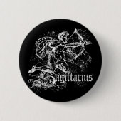 Zodiac Sagittarius Ronde Button 5,7 Cm (Voorkant)