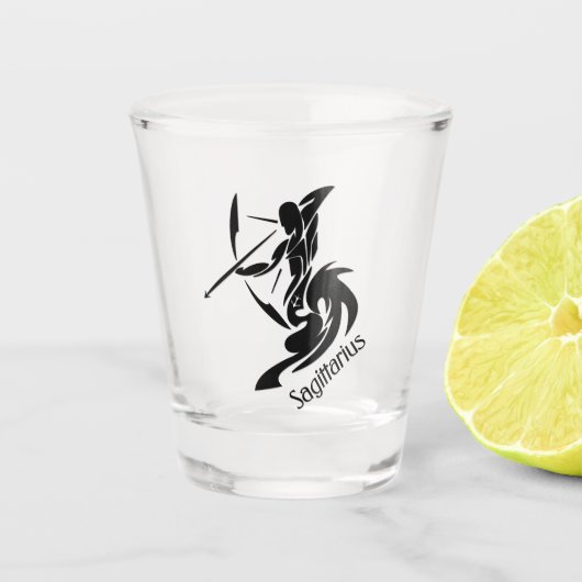 Zodiac Sagittarius Shot Glas (Voorkant)
