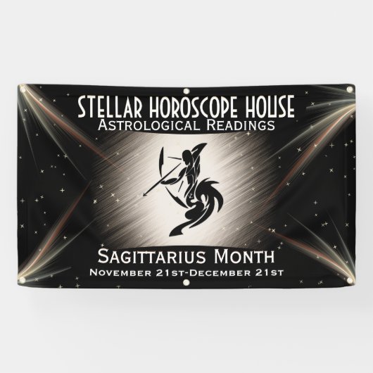 Zodiac Sagittarius Spandoek (Horizontaal)