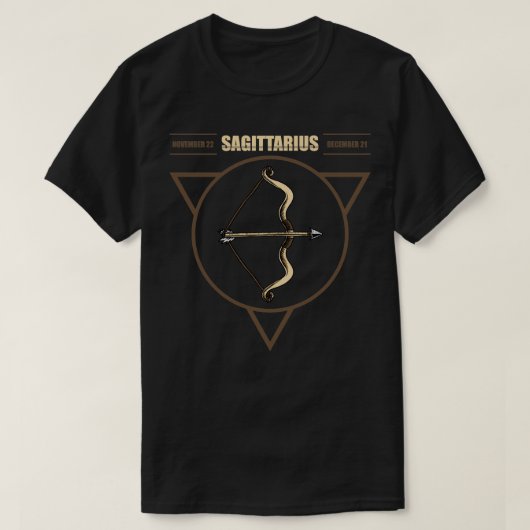 Zodiac Sagittarius T-shirt (Design voorkant)