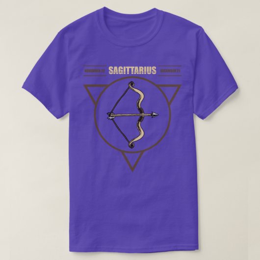 Zodiac Sagittarius T-shirt (Design voorkant)