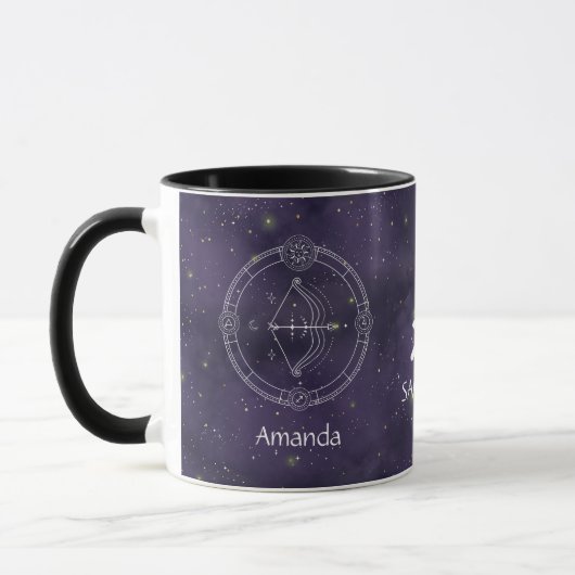Zodiac Sagittarius Waterverf Mok (Links)