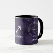 Zodiac Sagittarius Waterverf Mok (Voorkant rechts)