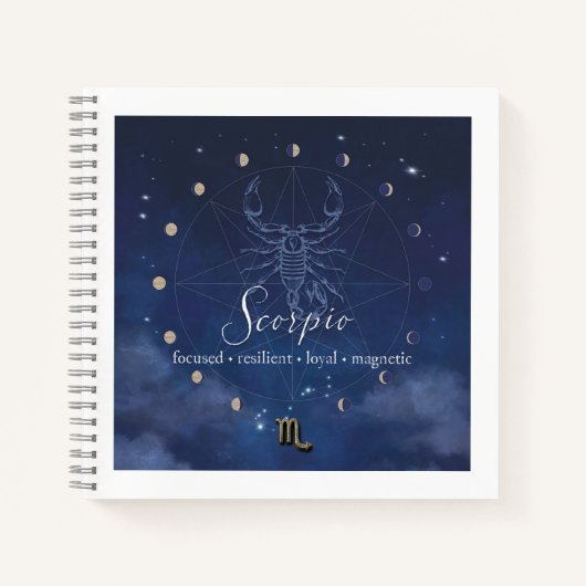 Zodiac - Schorpioen - Dagboek Notitieboek (Voorkant)