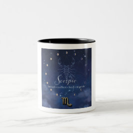 Zodiac - Schorpioen - koffiemok Tweekleurige Koffiemok