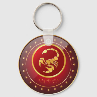 "Zodiac Scorpio" 2.25" Basic Button Sleutelhanger