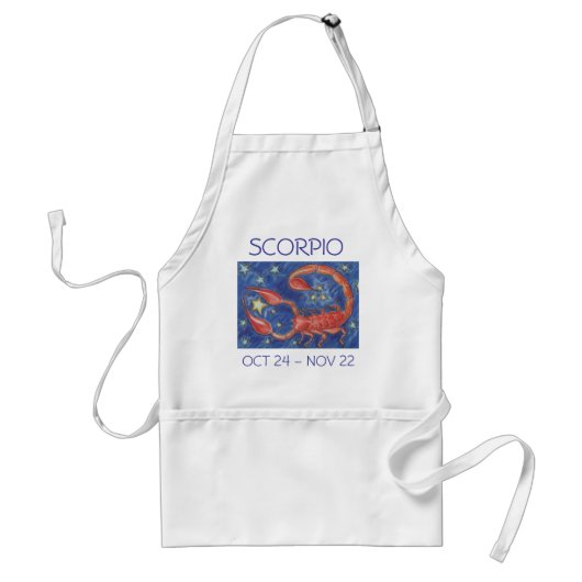 Zodiac Scorpio apron Standaard Schort (Voorkant)
