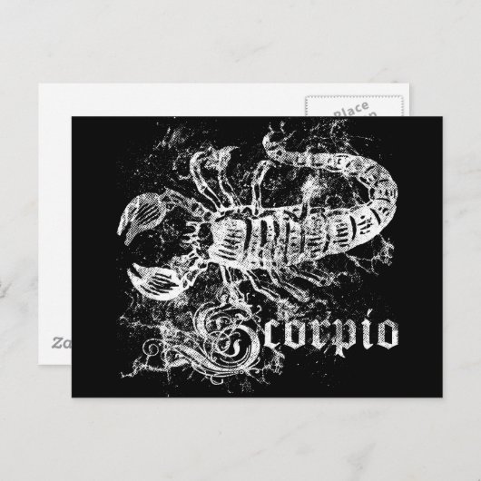 Zodiac Scorpio Briefkaart (Voorkant / Achterkant)