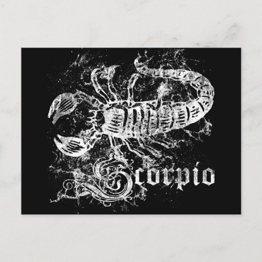 Zodiac Scorpio Briefkaart (Voorkant)