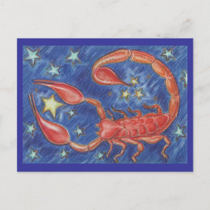 Zodiac Scorpio-briefkaart Briefkaart