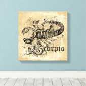  Zodiac Scorpio Canvas Afdruk (Insitu (Houten vloer))