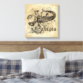  Zodiac Scorpio Canvas Afdruk (Insitu (Slaapkamer))