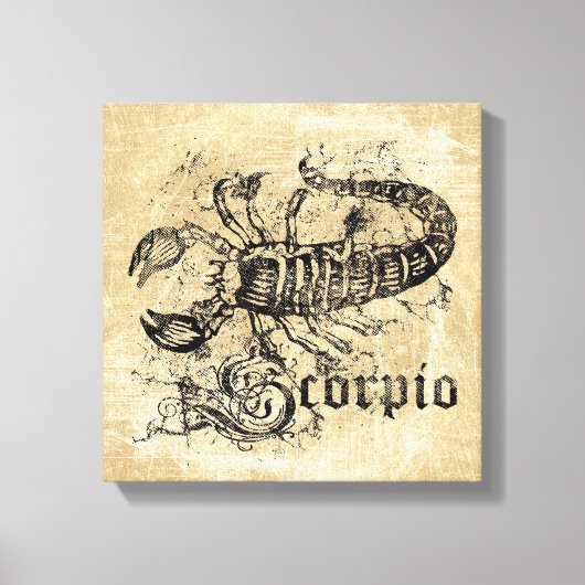  Zodiac Scorpio Canvas Afdruk (Voorkant)