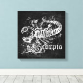 Zodiac  Scorpio Canvas Afdruk (Insitu (Houten vloer))
