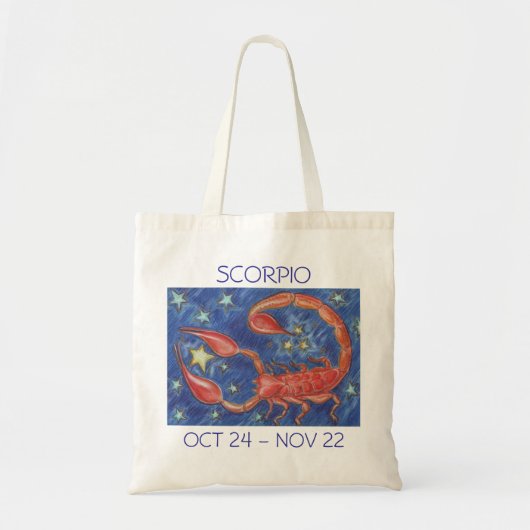 Zodiac Scorpio-canvas tas (Voorkant)