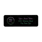 Zodiac Scorpio Etiket (Voorkant)