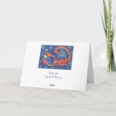 Zodiac Scorpio 'Happy Birthday'-wenskaart Kaart (Achterkant)