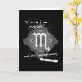 Zodiac Scorpio Kaart (Gele Bloem)