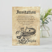  Zodiac Scorpio Kaart (Staand voorkant)