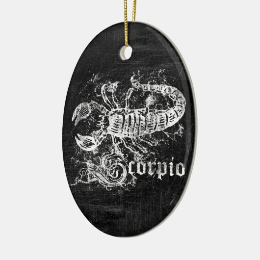 Zodiac Scorpio Keramisch Ornament (Links)