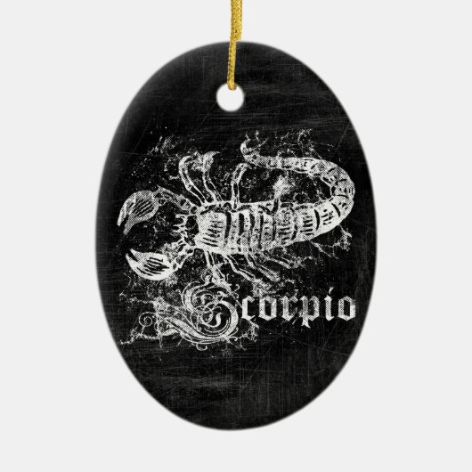 Zodiac Scorpio Keramisch Ornament (Voorkant)