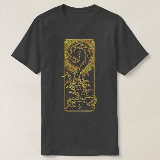 Zodiac Scorpio Line gold T-shirt (Design voorkant)