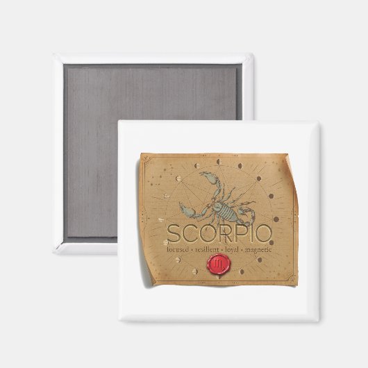 ZODIAC - Scorpio - Magnet (Voorkant / Achterkant)