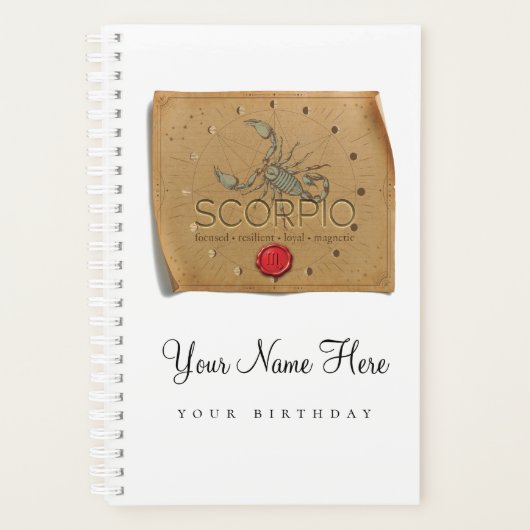 Zodiac - Scorpio - Personalized Day Planner (Voorkant)