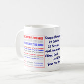 Zodiac Scorpio-stijl 2 Niet JUMBO Foto toevoegen Koffiemok (Voorkant links)