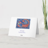Zodiac Scorpio-wenskaart Kaart (Achterkant)